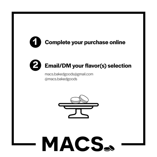 12 (a dozen) assorted macs.